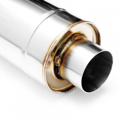 Auspuh sportiv qendror RM Sport Center Muffler, 76mm, 500mm, inox argjendt