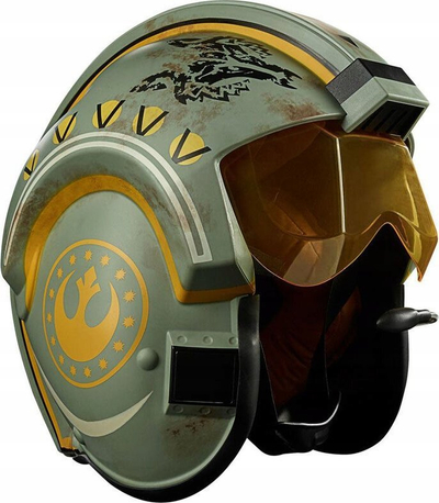 Helmë elektronike Hasbro Star Wars The Black Series Trapper Wolf, efekte zanore, madhësi që rregullohet, jeshile