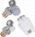 Set termostatik i kënduar Comap PL808W5428, DN15, për radiatorë, i bardhë