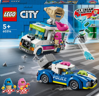 Set figurash LEGO City Ndjekja e furgonit të akullores nga Policia (60314)