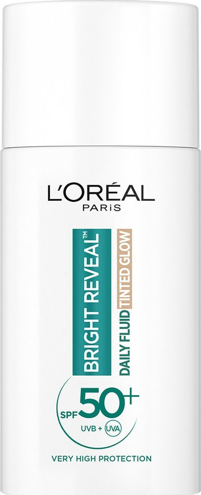 Fluide i ditës me SPF L’Oréal De Bright Reveal Daily Fluid SPF50+, me ngjyrë, Light Shade