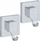 Grep muri Wenko Vacuum Loc, set 2 copë, inoks, argjend