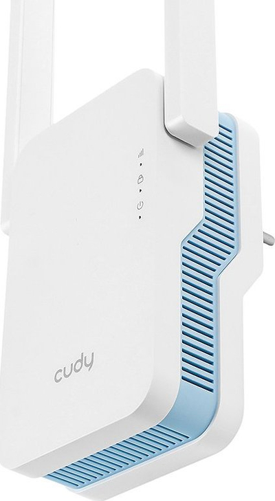 Përforcues Wi Fi Cudy RE1200, dual band 2.4 GHz 5 GHz, portë Ethernet, i bardhë