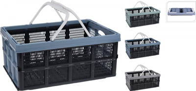 Kuti plastike EXCELLENT, 32L, palosëse me doreza, jeshile e zezë
