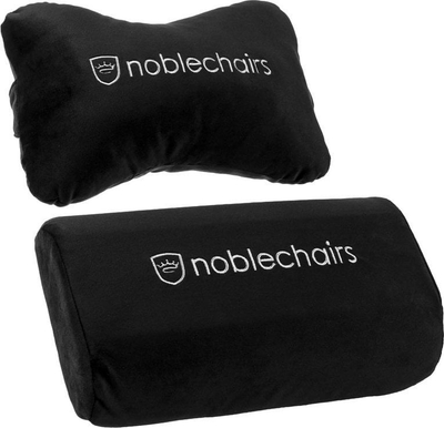 Set jastëkësh gaming noblechairs, për qafë dhe mesit, i zi e bardhë