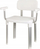 Karrige dushi Weinberger Nr. 43907, lartësi që rregullohet, me mbështetëse shpine dhe krahësh, e bardhë