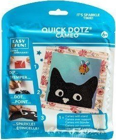 Set pikturimi me diamante Diamond Dotz Mischievous Quick Dotz, 12.7 x 12.7 cm, shumëngjyrësh