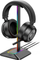 Mbajtëse për kufje Mozos, RGB, plastike, e zezë