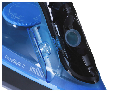 Hekur me avull Braun FreeStyle 3 Fi3194BK, 2400W, bazë qeramike 3D, zi kaltër