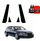 Folie mbrojtëse shtylla B C Audi A6 C6 Avant Facelift, set 4 copë, gloss, e zezë