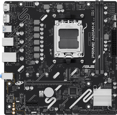 Pllakë amë ASUS PRIME A620M K, AMD A620, DDR5, Micro ATX