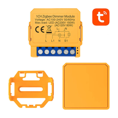 Modul dimmer smart Avatto ZDMS16-2, ZigBee, Tuya, portokalli