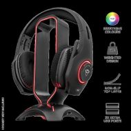 Qëndrim për kufje Trust GXT 265 Cintar, RGB, 2x USB, i zi