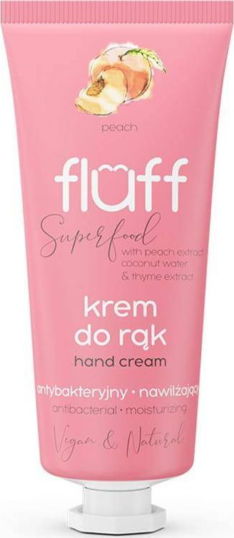 Krem antibakterial për duar Fluff Peach, 50 ml