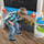 Пиктурен сет за игри Step2 Jumbo Art Easel, двостран, со полици за организирање, сива и бела