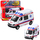 Lodër furgon autoambulancë metal, 1:32, me tërheqje mbrapa, drita edhe zhurma, e bardhë