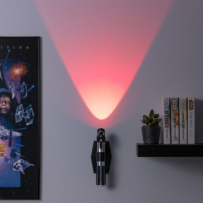 Llambë muri Paladone Star Wars Lightsaber, 25cm, dritë e kuqe, me zëra