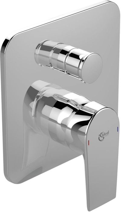 Bатерија за туш Ideal Standard Tesi A6586AA, сет за ѕидна монтажа, розета 163x163mm, хром