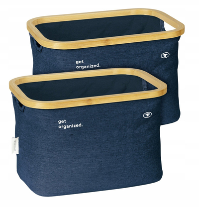 Сет кошници за складирање Tom Tailor Storage Basket, сет со 2 парчиња, темно сина