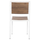 Karrige Saga prej alumini 46x52x86Hcm (HM6063.01), bardhë
