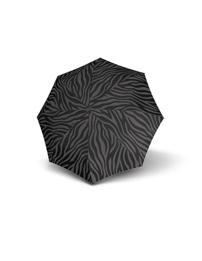Çadër palosëse për femra Knirps A.200 Medium Duomatic Zebra, e zezë