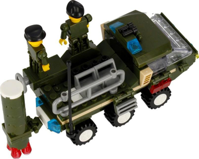 Lodra ndërtuese Alleblox AB3034 Military, 180 blloqe, 3 në 1, me ngjyra