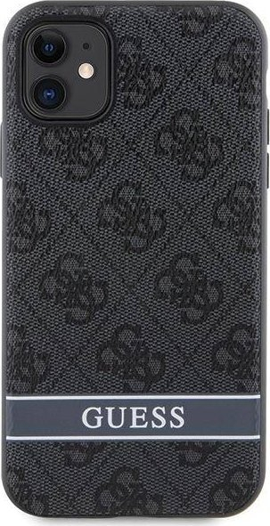 Mbulesë telefoni Guess GUHCN61P4SNK, për iPhone 11 XR 6.1", gri