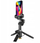Shkop selfie tripod me gimbal Aochuan M3 Pro Mini, dritë LED, telekomandë, i zi