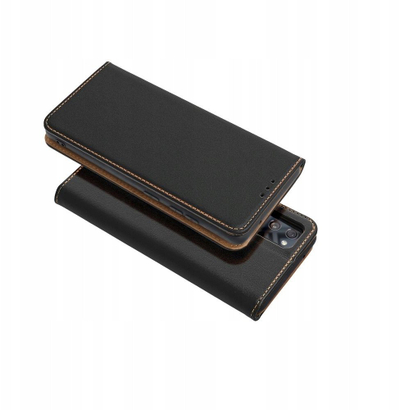 Kapak libri OEM SMART PRO për iPhone 17 Pro, lëkurë, me magnet, i zi