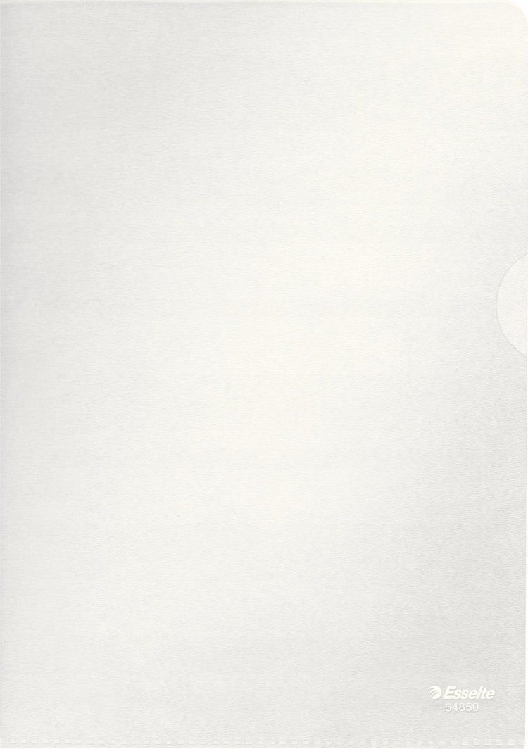 Dosje plastike Esselte Quality Folder A5, plastikë e ricikluar, transparente