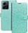 Kabullë telefoni Mezzo Book për Xiaomi Redmi Note 12 4G, me xhepa kartash, magnet, jeshile me mandala