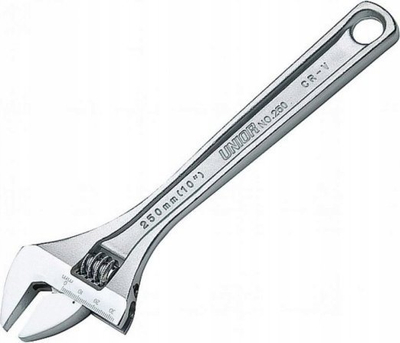 Çelës i rregullueshëm Unior Series 250/1, 250mm, çelik krom vanadium, ngjyrë argjendi