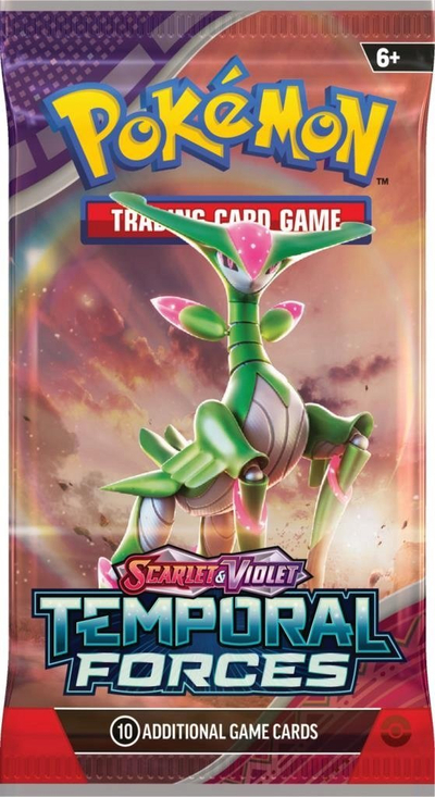 Kuti booster Pokémon TCG Scarlet & Violet Temporal Forces, display box, për koleksionistë