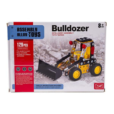 Set konstruktori buldozer lodër ADAR 541573, 129 pjesë, 8+ vjeç, shumëngjyrësh