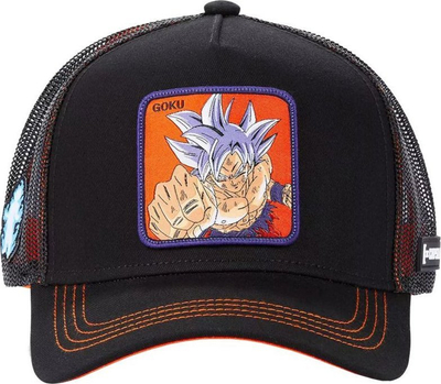 Kapele trucker Capslab Dragon Ball Super Goku CL DBS 1 ULT2, unisex, e rregullueshme, kafe
