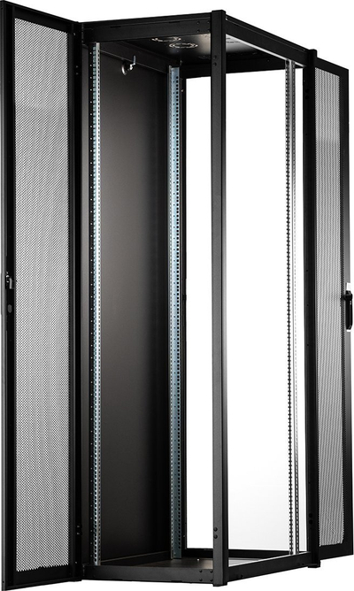 Kabinet rrjeti Hyper Pro 19" 42U, 600x1000 mm, 1000 kg, ngjyrë e zezë