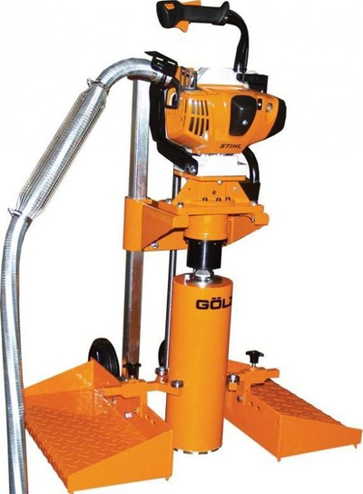 Makinë shpimi bërthamë Golz KB200 FS561, 2.8kW, 600rpm, portokalli