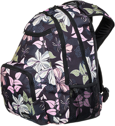 Çantë shpine për fëmijë Roxy, e zezë/shumëngjyrëshe