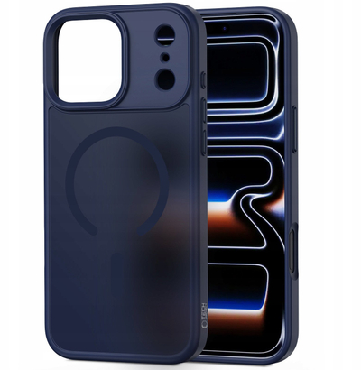 Kapak telefoni Tech-Protect Magmat MagSafe për iPhone 17 Pro, matte, blu e errët