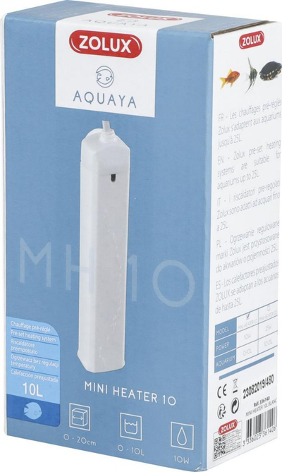 Ngrohës akuariumi Zolux AQUAYA Mini Heater, 10W, për 0-10L, i bardhë
