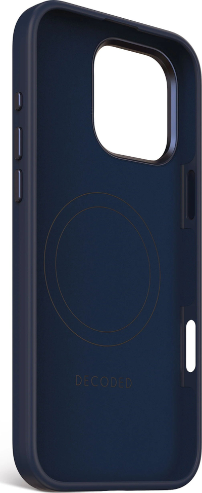 Këllëf telefoni Decoded Antimicrobial, për iPhone 16 Pro Max, silikon, MagSafe, blu navy