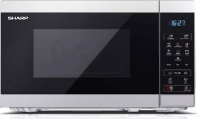 Furrë me mikrovalë Sharp YC-MS02ES, 800W, inox, e zezë e bardhë