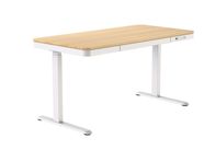 Tavolinë zyre Activejet ET119W-C, rregullim elektrik i lartësisë, 140x70 cm, lisi i bardhë