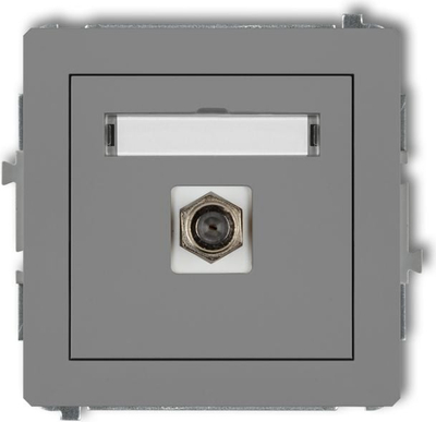 Prizë antene SAT Karlik Deco 27DGF-1, njëfishe, gri mat