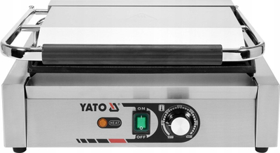 Grill kontakti Yato, 2200W, pllaka gize, trup inox