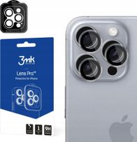 Mbrojtës kamere 3MK Lens Protect për iPhone 16 Pro, xham hibrid, 0.2mm, transparent