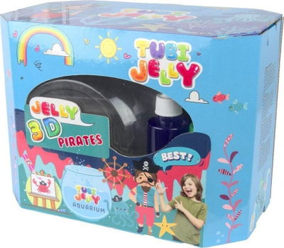 Set kreativ për fëmijë TUBAN Tubi Jelly, akuarium i madh, 8 ngjyra, piratë