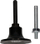 Disk mbështetës Bosch 2608000857, fiksim R-type, 6mm, i zi