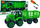 Lodër traktor Leantoys DIY, me rimorkio, me kaçavidë, jeshil