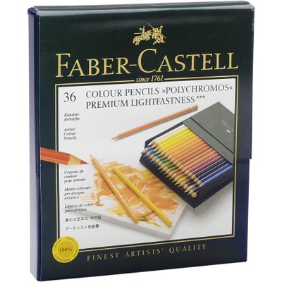 Set me lapsa ngjyrues Faber-Castell Polychromos Studio, 36 copë, për punim profesionist, shumëngjyrësh